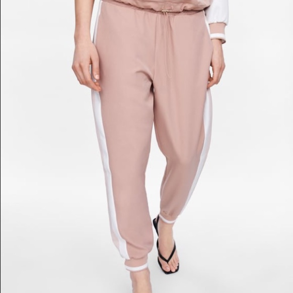 Zara Blush Track Pants